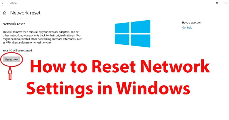 How to reset network settings windows 11
