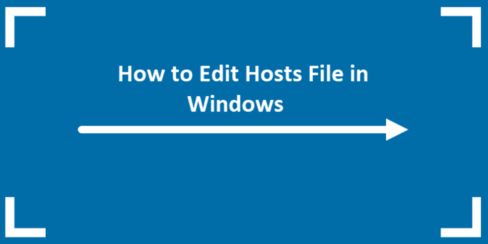 How to edit the hosts file