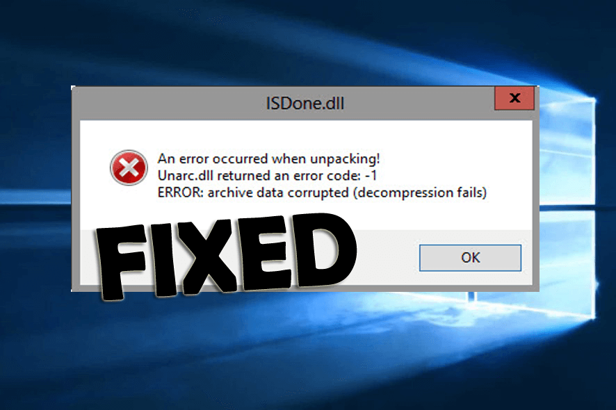 How to fix ISDone.dll error Windows