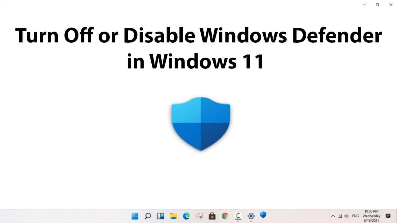 How to disable Windows Defender in Windows 11