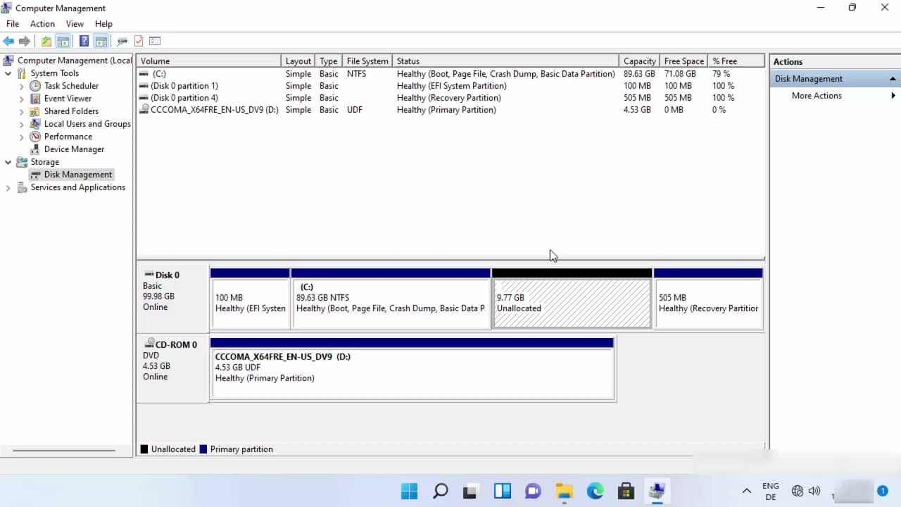How to open Disk Management in Windows 11